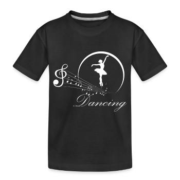 Danse Musique de danse - T-shirt bio Premium Enfant - noir - Devant
