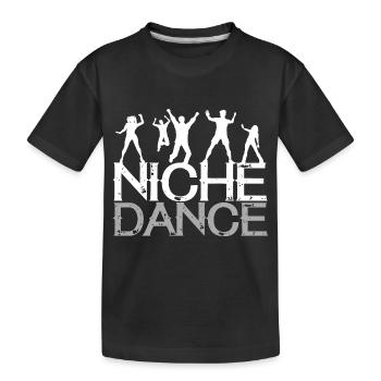 Dancing Dance Music - Kids' Premium Organic T-Shirt - black - Front