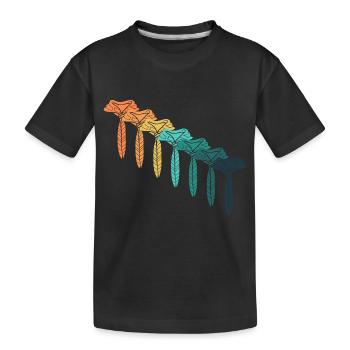 Retro Scout - Kinder Premium Bio T-Shirt - Schwarz - Vorne