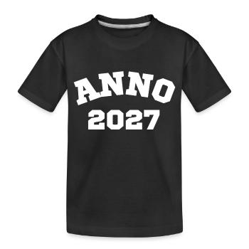 Anno 2027 Geburtstag Geburtsjahr - Kinder Premium Bio T-Shirt - Schwarz - Vorne