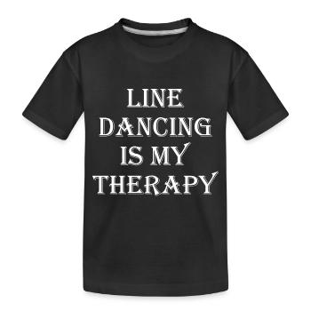 Dancing Dance Music - Kinder Premium Bio T-Shirt - Schwarz - Vorne