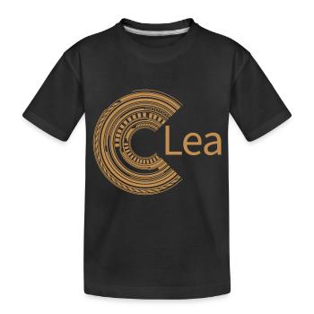 Für Lea - Kinder Premium Bio T-Shirt - Schwarz - Vorne