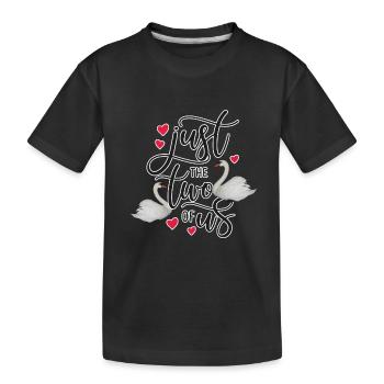 JUSTE CYGNE - T-shirt bio Premium Enfant - noir - Devant