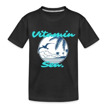 Vitamin Sea - Kinder Premium Bio T-Shirt - Schwarz - Vorne