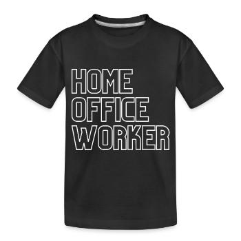 Geschenke für Home Office Worker für Home Officer - Kinder Premium Bio T-Shirt - Schwarz - Vorne