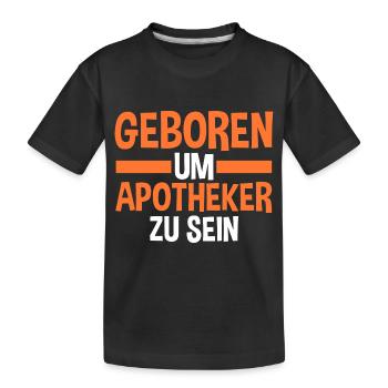 Apotheke Pharmazie Mediziner Apotheker - Kinder Premium Bio T-Shirt - Schwarz - Vorne