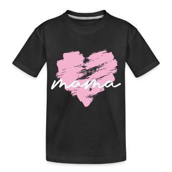 Mutter Spruch Geschenk Mama Muttertag - Kinder Premium Bio T-Shirt - Schwarz - Vorne