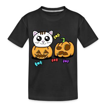 CHAT KAWAII - T-shirt bio Premium Enfant - noir - Devant