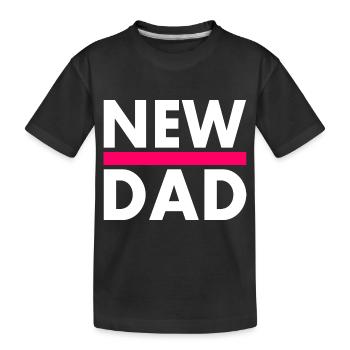 New dad - T-shirt bio Premium Enfant - noir - Devant