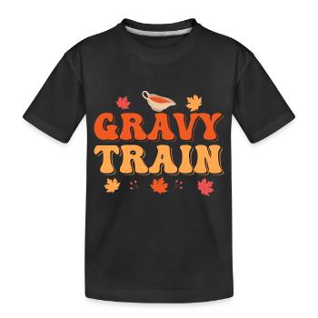 Gravy Train Thanksgiving Sauce Food - T-shirt bio Premium Enfant - noir - Devant