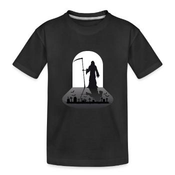 Sensenmann Grim Reaper - Kids' Premium Organic T-Shirt - black - Front