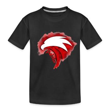 Poland, Poland, Polish Flag, Poland Flag - Kids' Premium Organic T-Shirt - black - Front