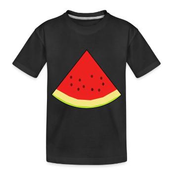 melon, fruits, fruits, été, rafraîchissement, alimentaire, bio - T-shirt bio Premium Enfant - noir - Devant