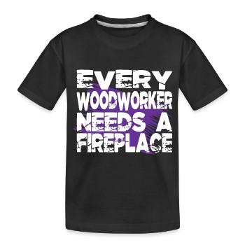 love carpenter tshirts americas mason job - Kinder Premium Bio T-Shirt - Schwarz - Vorne
