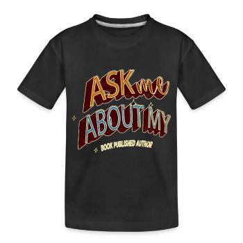 Livres École Anniversaire Cadeau Littérature Noël - T-shirt bio Premium Enfant - noir - Devant
