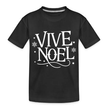 Vive Noël - T-shirt bio Premium Enfant - noir - Devant