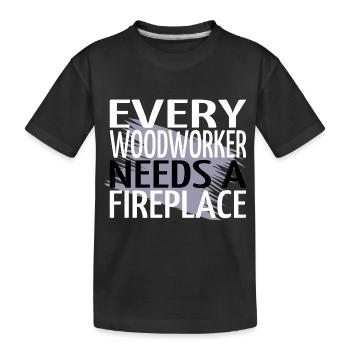 syndicat ébéniste menuisier menuisier - T-shirt bio Premium Enfant - noir - Devant