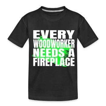 birthday gift wood quote gift idea cutter - Kinder Premium Bio T-Shirt - Schwarz - Vorne