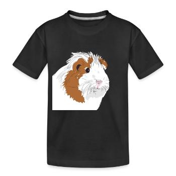 Cochon d'Inde - T-shirt bio Premium Enfant - noir - Devant
