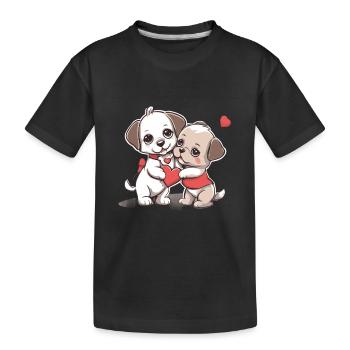 Jugendliebe - Kinder Premium Bio T-Shirt - Schwarz - Vorne