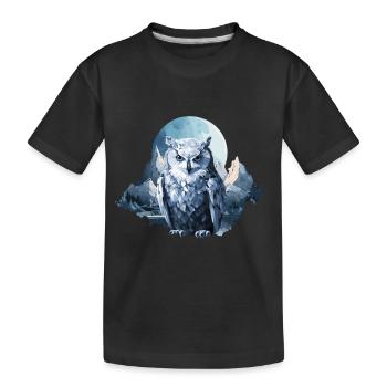 Harfang des neiges - T-shirt bio Premium Enfant - noir - Devant