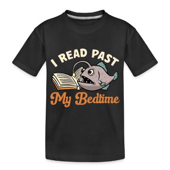 Poisson-grenouille Pêcheur en haute mer Pêcheur à la ligne - T-shirt bio Premium Enfant - noir - Devant