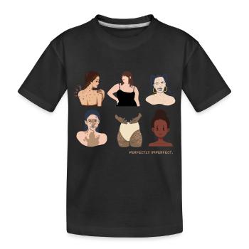 Perfekt unperfekt - Kinder Premium Bio T-Shirt - Schwarz - Vorne