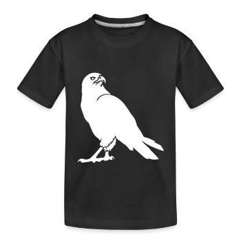 faune, aigle, buse, faune, oiseaux, oiseau, zoo - T-shirt bio Premium Enfant - noir - Devant
