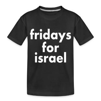 Fridays for israel - Kinder Premium Bio T-Shirt - Schwarz - Vorne