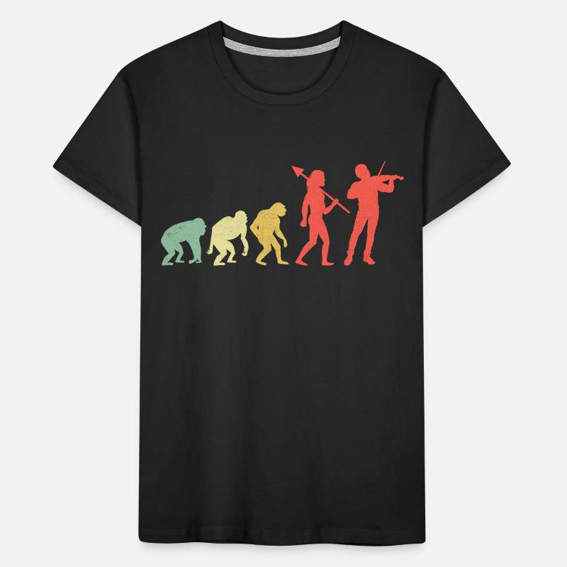 Evolution Violine Instrument Geiger Geiger Gambe Kinder Premium Bio T-Shirt