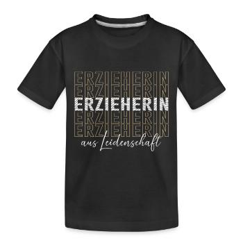 Enseignante de maternelle Profession de maternelle Enseignante de maternelle - T-shirt bio Premium Enfant - noir - Devant