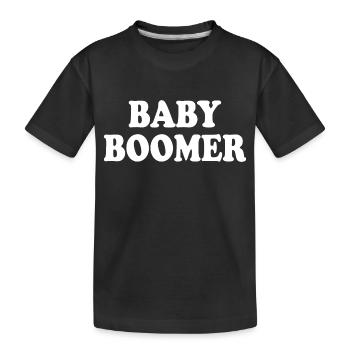 Baby boomer - Kinder Premium Bio T-Shirt - Schwarz - Vorne