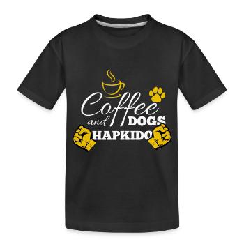 Hapkido-Kampfkunst-Geschenk - Kinder Premium Bio T-Shirt - Schwarz - Vorne