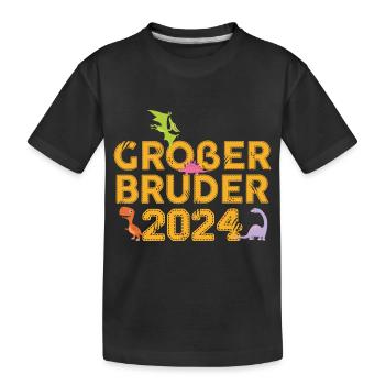 Grand Frère 2024 - T-shirt bio Premium Enfant - noir - Devant