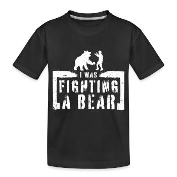 Je me battais contre une chirurgie d’ours Blessure au bras cassé - T-shirt bio Premium Enfant - noir - Devant