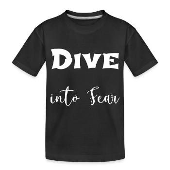 cultivating courage gift courage - Kinder Premium Bio T-Shirt - Schwarz - Vorne