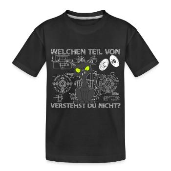 Welchen Teil von verstehst du nicht Ingenieur - Kinder Premium Bio T-Shirt - Schwarz - Vorne