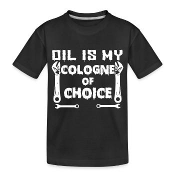 Öl Ist Mein Duft Der Wahl - Mechaniker - Kinder Premium Bio T-Shirt - Schwarz - Vorne