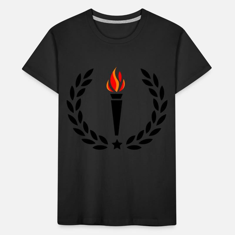 Fire Torch Kids' Premium Organic T-Shirt