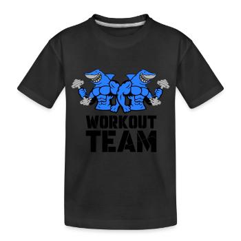 Entraînement de musculation Shark Hai - T-shirt bio Premium Enfant - noir - Devant