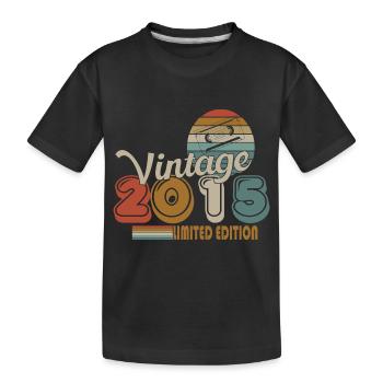 2015 - Kinder Premium Bio T-Shirt - Schwarz - Vorne