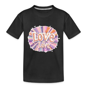 Liebe ist Liebe 3 - Kinder Premium Bio T-Shirt - Schwarz - Vorne