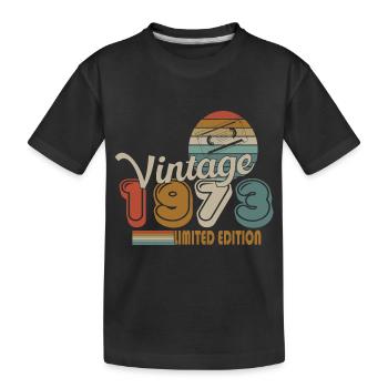 1973 - Kids' Premium Organic T-Shirt - black - Front