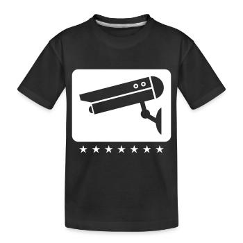 Icône de l’appareil photo - T-shirt bio Premium Enfant - noir - Devant
