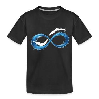 Natation Infinity Wave - T-shirt bio Premium Enfant - noir - Devant