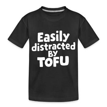 Tofu Lustiges - Kinder Premium Bio T-Shirt - Schwarz - Vorne