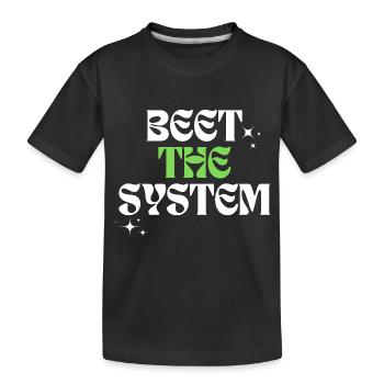 Betterave le système - T-shirt bio Premium Enfant - noir - Devant