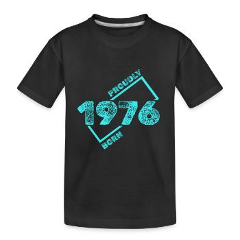 Idée cadeau 1976 - T-shirt bio Premium Enfant - noir - Devant