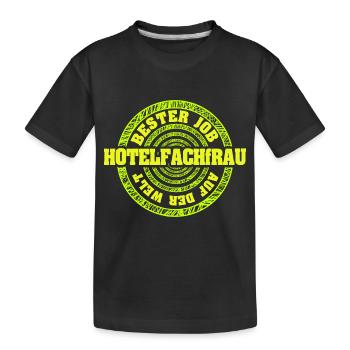 Directeur d’hôtel en tant que travail - T-shirt bio Premium Enfant - noir - Devant