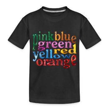 Falsche Farben - Kinder Premium Bio T-Shirt - Schwarz - Vorne